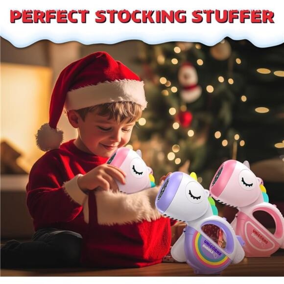 Bubble Machine Gun with Lights Music, Portable 360°Leak Proof Automatic Bubble - Picture 3 of 7